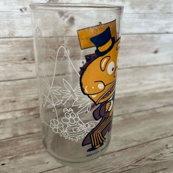 McDonald's Drinking Glass Mayor McCheese Say Cheeseburger 1977 Action Series - Picture 2 of 10